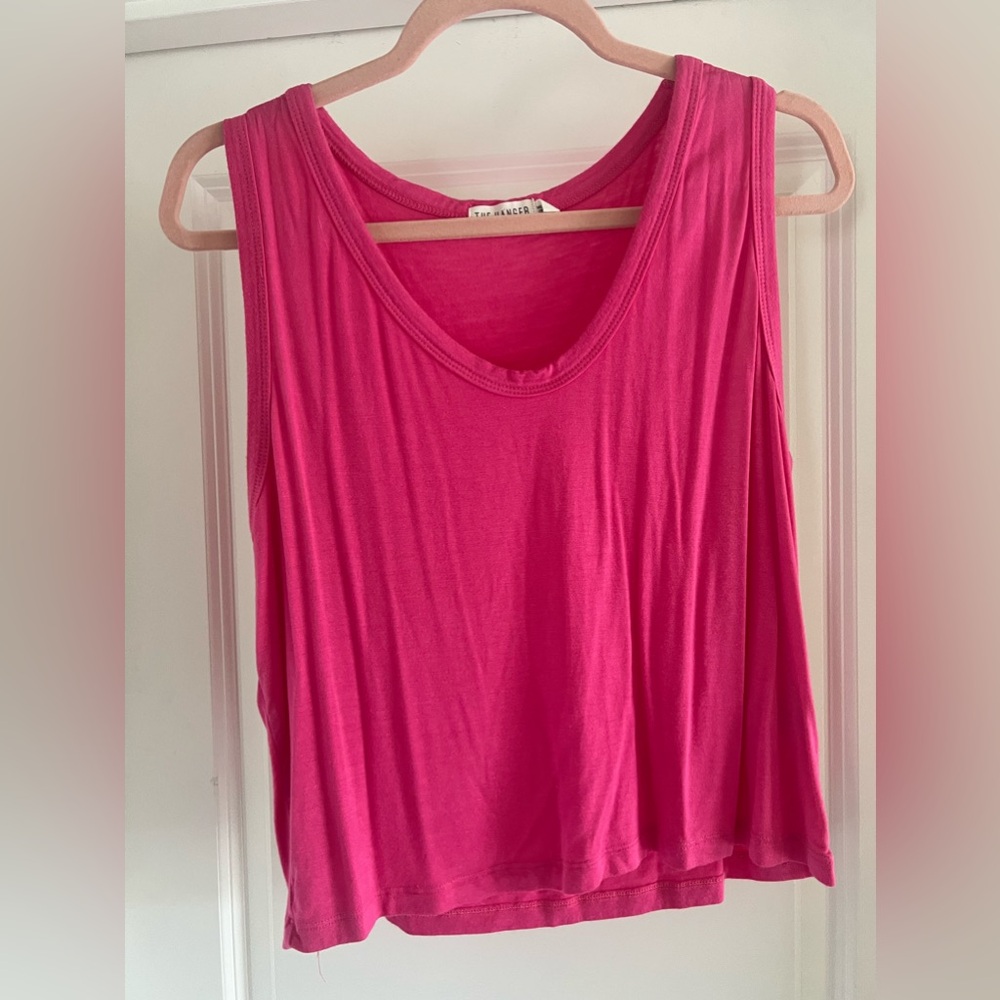 EUC Barbie Pink Cropped Tank Top by The Hanger
